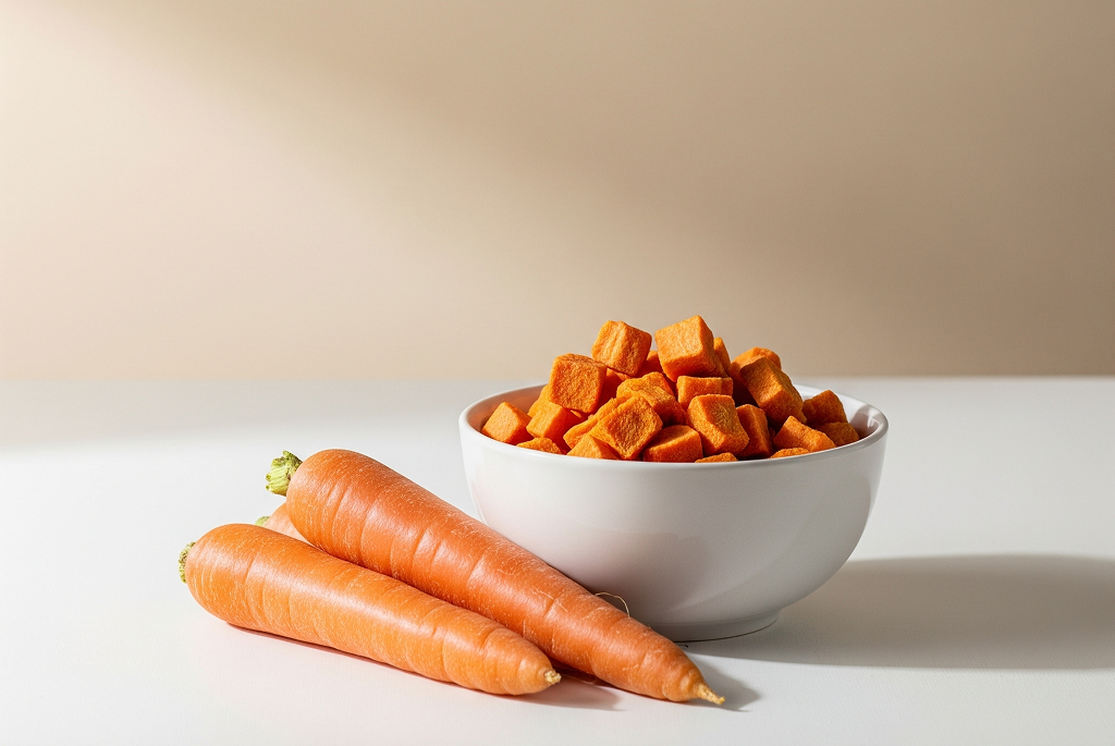 Dehydrated Carrot Cubes